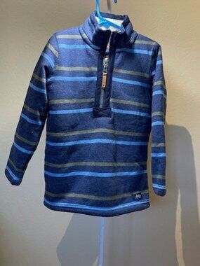 Joules Kids Multicolor Striped Quarter-Zip Pullover - Size 4 – 5 Y